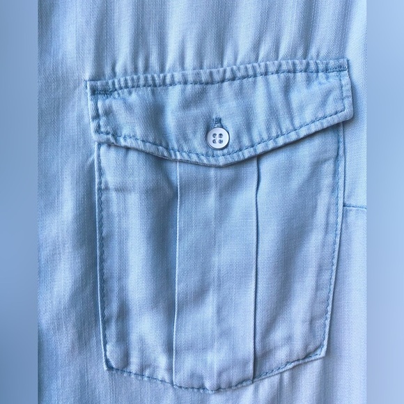 &Denim Light Wash Shirt Dress  XS - S - Picture 6 of 9